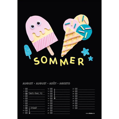 Artikelbild 3 für folia Kalender zum Selbstgestalten 21,0 x 30,1 cm jahresunabhängig, 1 St., Artikelnummer 849303