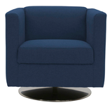 Artikelbild 1 für DOMO Collection Sessel BOB blau silber Stoff 72,0 cm 75,0 cm, 1 St., Artikelnummer 764573