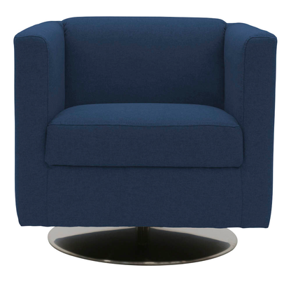 Artikelbild für DOMO Collection Sessel BOB blau silber Stoff 72,0 cm 75,0 cm, 1 St., Artikelnummer 764573