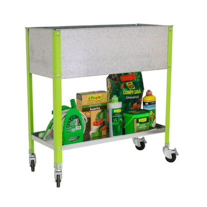 Artikelbild für Simonrack Hochbeet SIMONGARDEN URBAN Metall grün, silber rechteckig 120,0 x 92,5 cm, 1 St., Artikelnummer 360119