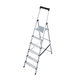 Artikelbild 1 für KRAUSE Stehleiter einseitig MONTO Solidy silber 6 Stufen, H: 205,0 cm, Artikelnummer 568050