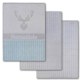 Artikelbild 1 für Dyckhoff Geschirrtücher Heimatliebe grau 50,0 x 70,0 cm, 3 St., Artikelnummer 251548