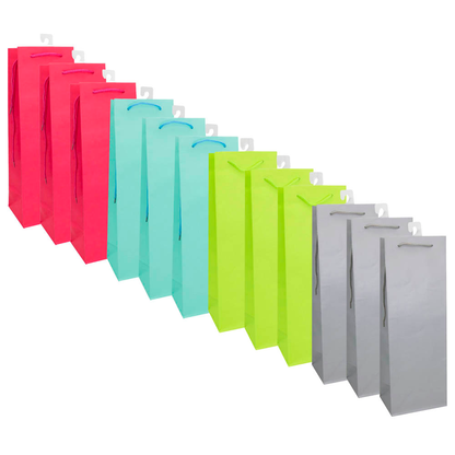 Artikelbild 16 für Idena Geschenktüten für Flaschen farbsortiert 12,5 x 35,0 cm, 12 St., Artikelnummer 677079