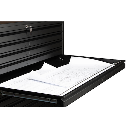 Artikelbild 3 für Gürkan Planschrank schwarz 10 Schubladen 140,0 x 95,0 x 105,0 cm, 1 St., Artikelnummer 564620