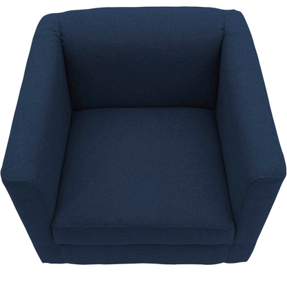 Artikelbild 3 für DOMO Collection Sessel BOB blau silber Stoff 72,0 cm 75,0 cm, 1 St., Artikelnummer 764573