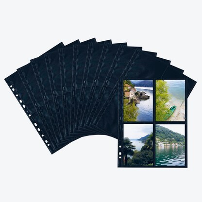Artikelbild 4 für HERMA Fotosichthüllen Fotophan 10x15 cm schwarz genarbt, 10 St., Artikelnummer 702769