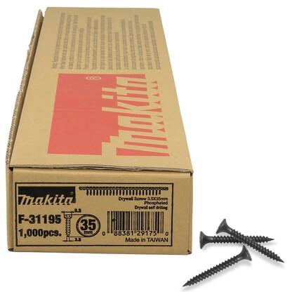 Artikelbild für makita Schnellbauschrauben F-31195 3,5 mm x 35 mm, 1.000 St., Artikelnummer 496689