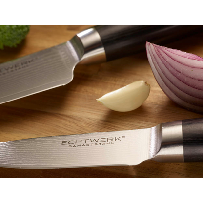 Artikelbild 5 für Echtwerk Küchenmesser Damast silber, schwarz, Klinge: 8,5 cm, 1 St., Artikelnummer 649679