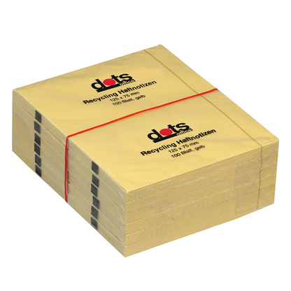 Artikelbild für dots Recycling Haftnotizen gelb, 12 Blöcke, Artikelnummer 222036