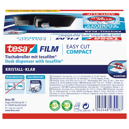 Artikelbild 6 für tesa Tischabroller Compact schwarz, Artikelnummer 151076