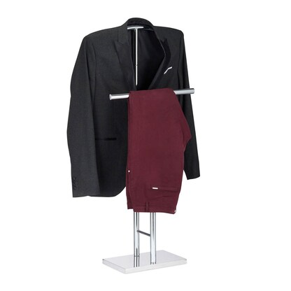 Artikelbild 3 für relaxdays Herrendiener silber Metall 49,0 x 106,0 cm, Artikelnummer 519742