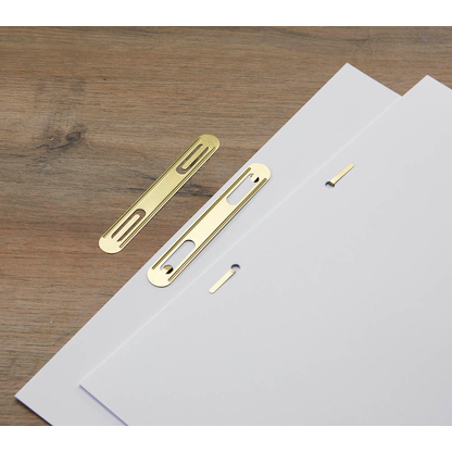 Artikelbild für MOOG & LANGENSCHEIDT Heftstreifen messing Metall, 100 St., Artikelnummer 648622