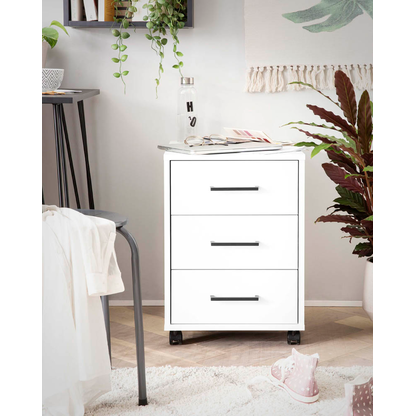 Artikelbild 4 für MÖBELPARTNER Ruby Rollcontainer weiß 3 Auszüge 40,1 x 50,0 x 57,0 cm, Artikelnummer 323834