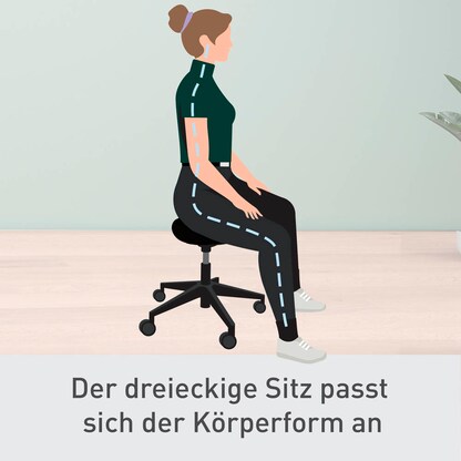 Artikelbild 7 für LEITZ Hocker Ergo Active 65780095 schwarz, 1 St., Artikelnummer 642419