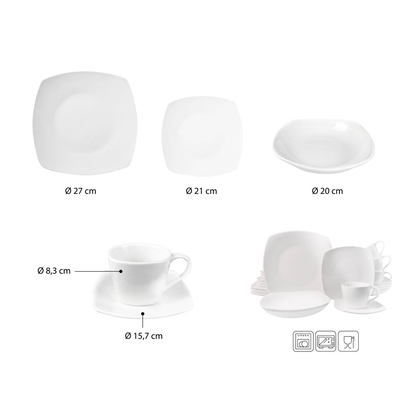 Artikelbild 5 für Echtwerk Geschirrset Classic weiß, 1 Set, Artikelnummer 649687