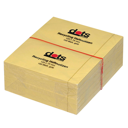 Artikelbild 2 für dots Recycling Haftnotizen gelb, 12 Blöcke, Artikelnummer 222036