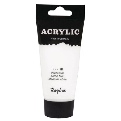 Artikelbild für Rayher Acrylic Acrylfarben weiß 75,0 ml, 1 St., Artikelnummer 129373