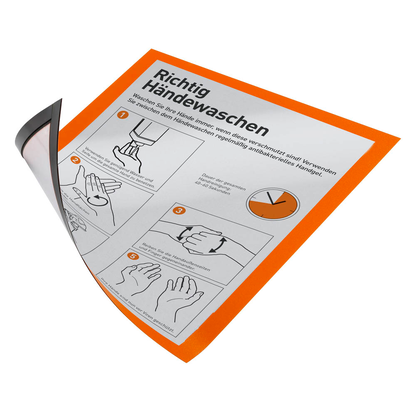 Artikelbild 2 für DURABLE Magnetrahmen selbstklebend DURAFRAME® orange A4, 2 St., Artikelnummer 693564