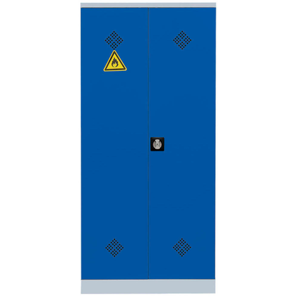 Artikelbild 2 für LÜLLMANN Umweltschrank 566251 enzianblau, lichtgrau 4 Fachböden 91,6 x 42,2 x 195,0 cm, aufgebaut, 1 St., Artikelnummer 184691