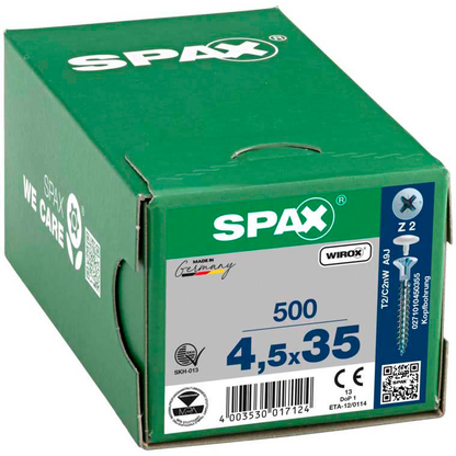 Artikelbild 2 für SPAX® Universalschrauben Z2 Senkkopf WIROX 0271010450355 4,5 mm x 35 mm, 500 St., Artikelnummer 394797