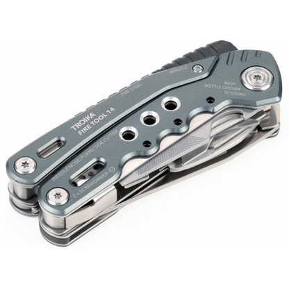 Artikelbild 4 für TROIKA® Multitool FIRE TOOL 14 TOL45/GY, Länge: 10,6 cm, 1 St., Artikelnummer 666375