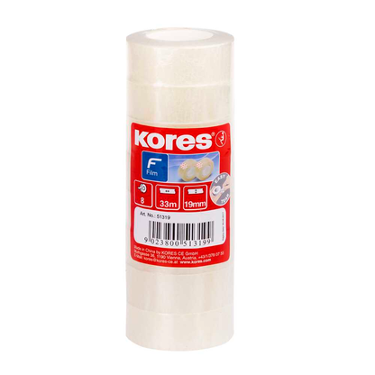 Artikelbild für Kores® Tower Klebefilm transparent 19,0 mm x 33,0 m 8 St., Artikelnummer 766921