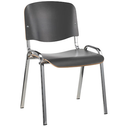 Artikelbild für Nowy Styl Besucherstühle Iso Wood anthrazit Holz, 4 St., Artikelnummer 110515