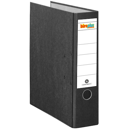 Artikelbild 2 für büroplus Ordner schwarz marmoriert Karton 8,0 cm DIN A4, 1 St., Artikelnummer 148767