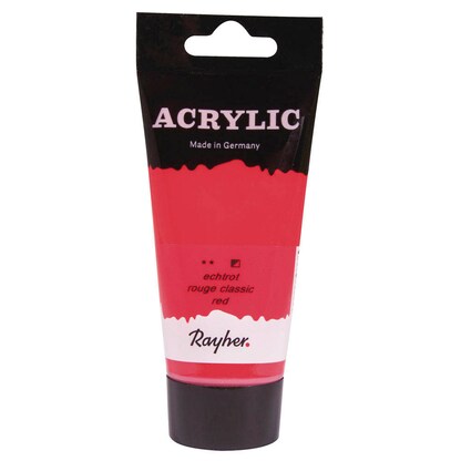 Artikelbild für Rayher Acrylic Acrylfarben echtrot 75,0 ml, 1 St., Artikelnummer 129381
