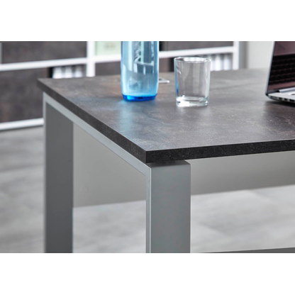 Artikelbild 7 für GERMANIA Altino Altino Schreibtisch dunkelgrau rechteckig, O-Fuß-Gestell alu 160,0 x 80,0 cm, Artikelnummer 501231