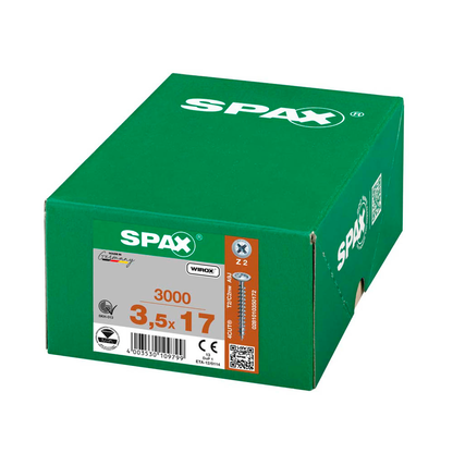 Artikelbild 11 für SPAX® Universalschrauben Z2 Rückwandkopf WIROX 0281010350172 3,5 mm x 17 mm, 3.000 St., Artikelnummer 395826