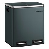 Artikelbild 1 für SONGMICS Mülltrenner 2x 15,0 l grüngrau, 1 St., Artikelnummer 438497