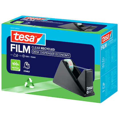 Artikelbild 7 für tesa Tischabroller CLEAR RECYCLED schwarz, Artikelnummer 723924