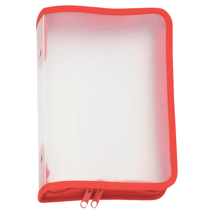 Artikelbild für FolderSys Reißverschlussbeutel DIN A5 transparent/rot 0,5 mm, 1 St., Artikelnummer 357251