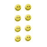 Artikelbild 1 für FRANKEN Happy Magnets Magnete Motiv, Kunststoff Ø 2,0 cm, 8 St., Artikelnummer 530634