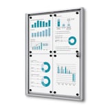 Artikelbild 1 für Showdown® Displays Schaukasten Economy XS B1 silber 4x DIN A4 49,1 x 2,6 x 65,5 cm, 1 St., Artikelnummer 618746