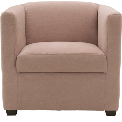 Artikelbild für DOMO Collection Sessel BOB rosa schwarz Stoff 72,0 cm 75,0 cm, 1 St., Artikelnummer 763484