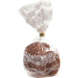 Artikelbild 1 für folia Zellglas-Bodenbeutel M weißer Spitzendruck 11,5 x 19,0 cm, 10 St., Artikelnummer 962124