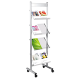 Artikelbild 1 für Kerkmann Prospektregal Ecoline silber DIN A4 8 Fächer 51,0 x 35,0 x 160,0 cm, 1 St., Artikelnummer 459651