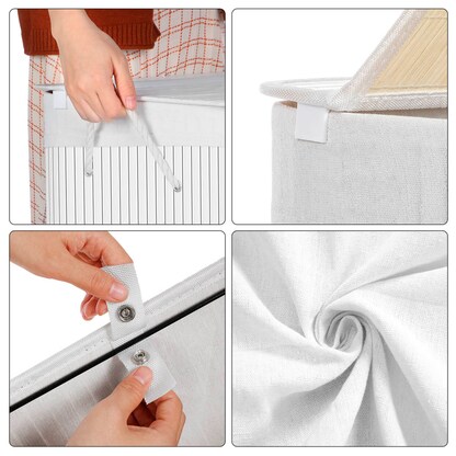 Artikelbild 6 für SONGMICS Wäschesortierer weiß, 1 St., Artikelnummer 439396