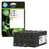 Artikelbild 1 für HP 953(6ZC69AE) schwarz, cyan, magenta, gelb Druckerpatronen, 4er-Set, Artikelnummer 304677