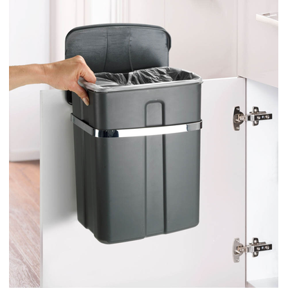 Artikelbild 8 für WENKO Mülleimer 12,0 l grau, 1 St., Artikelnummer 664823