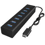 Artikelbild 1 für RaidSonic ICY BOX® USB-Hub IB-HUB1700-C3 7-fach schwarz, Artikelnummer 395097