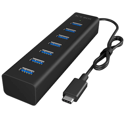 Artikelbild für RaidSonic ICY BOX® USB-Hub IB-HUB1700-C3 7-fach schwarz, Artikelnummer 395097