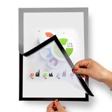 Artikelbild 1 für LMG Magnetrahmen selbstklebend silber A4, 1 St., Artikelnummer 228649