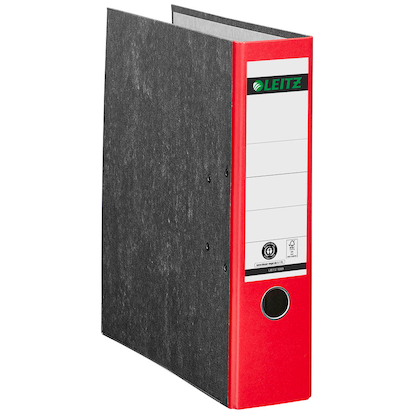 Artikelbild 10 für LEITZ 1080 Ordner rot marmoriert Karton 8,0 cm DIN A4, 1 St., Artikelnummer 652388