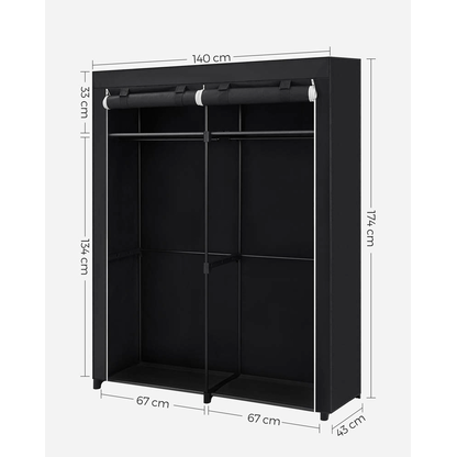Artikelbild 2 für SONGMICS Stoffschrank, RYG02BK schwarz 140,0 x 43,0 x 174,0 cm, 1 St., Artikelnummer 439412