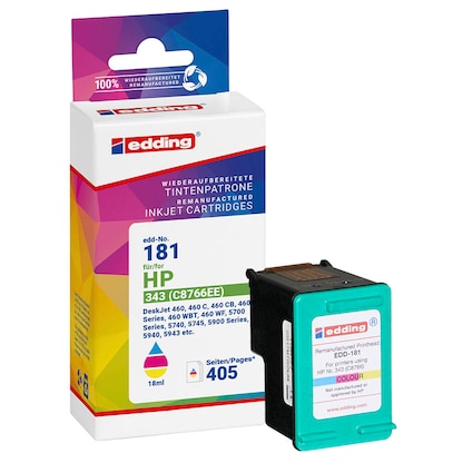 Artikelbild für edding EDD-181 color Druckerpatrone kompatibel zu HP 343 (C8766EE), Artikelnummer 108480