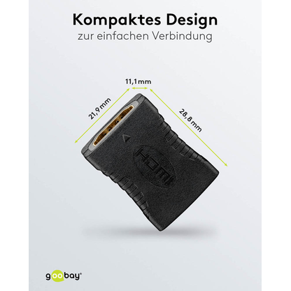 Artikelbild 2 für goobay HDMI Adapter, Artikelnummer 656029