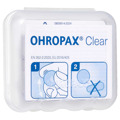Artikelbild 4 für OHROPAX® Silicon CLEAR Ohrstöpsel 23 dB Silikon, 6 St., Artikelnummer 300248